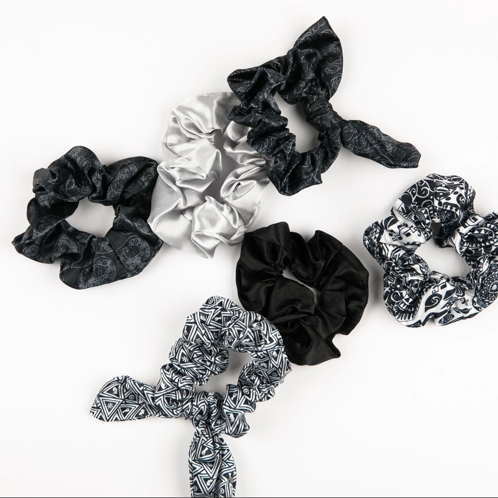 3 Satin Hair Scrunchies